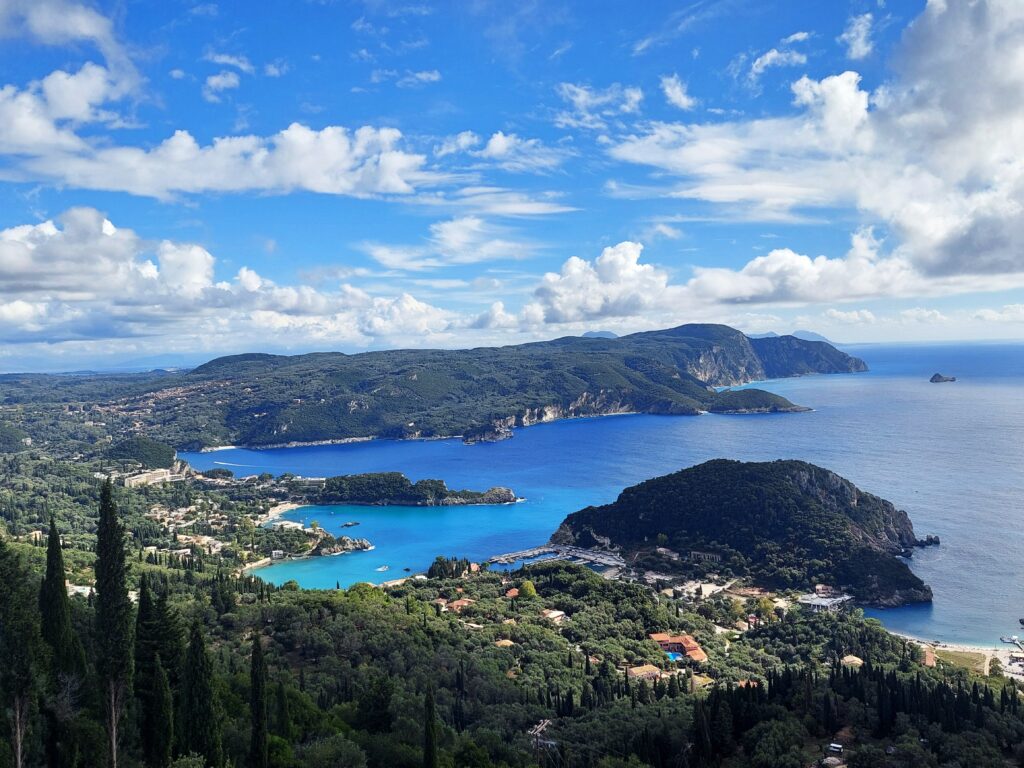 Panoramic view from Bella Vista Corfu private tour